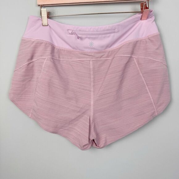 ATHLETA |  Run With It Textured 3.5” Inseam Hydrangea Pink Shorts Women’s Size M - Picture 8 of 13